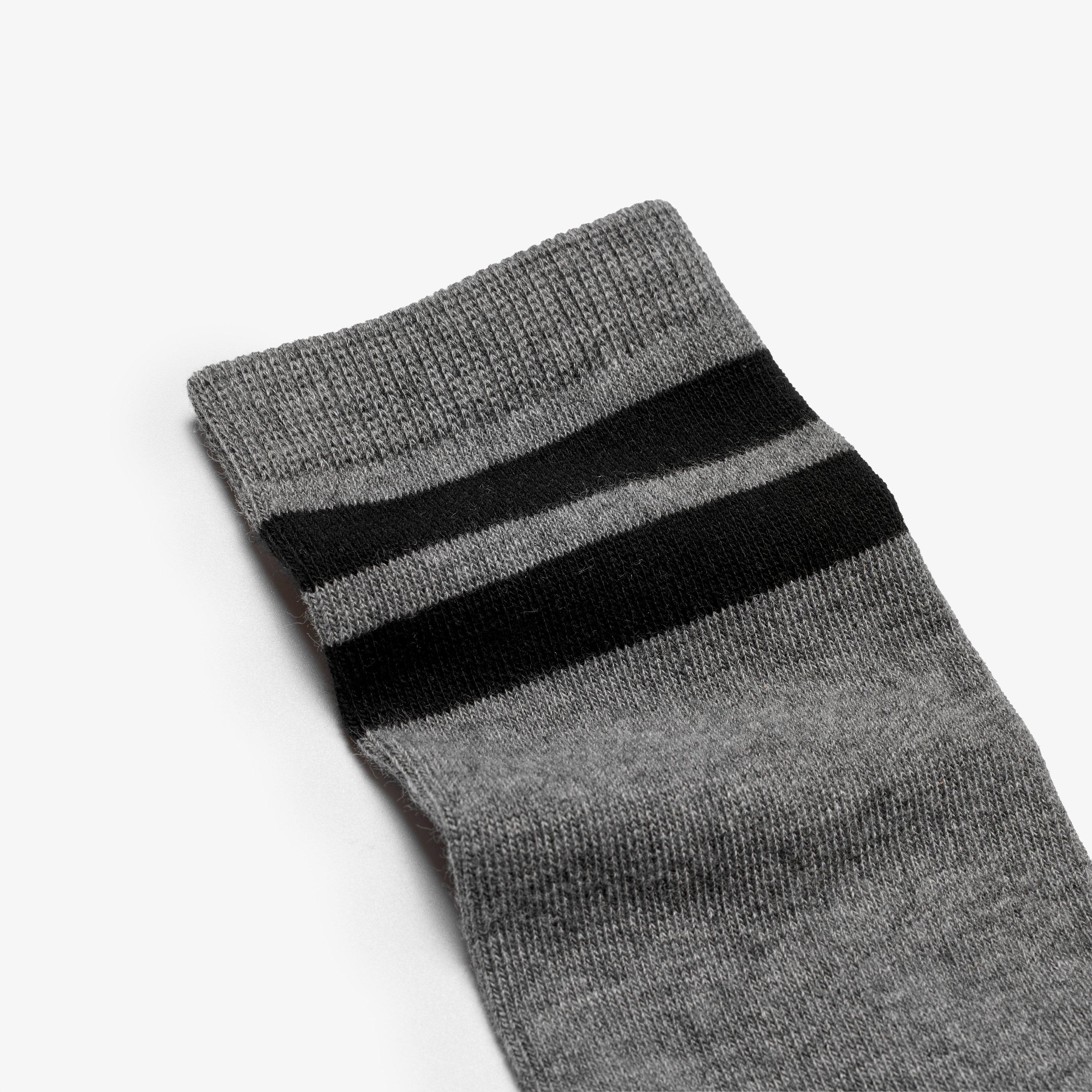 3 Pack Band Socks Size 12.5-3.5 Grey Combination Socks, view 2 of 2