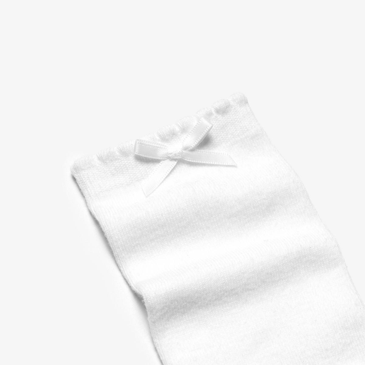 3 Pack Bowy Socks Size 12.5-3.5 — White