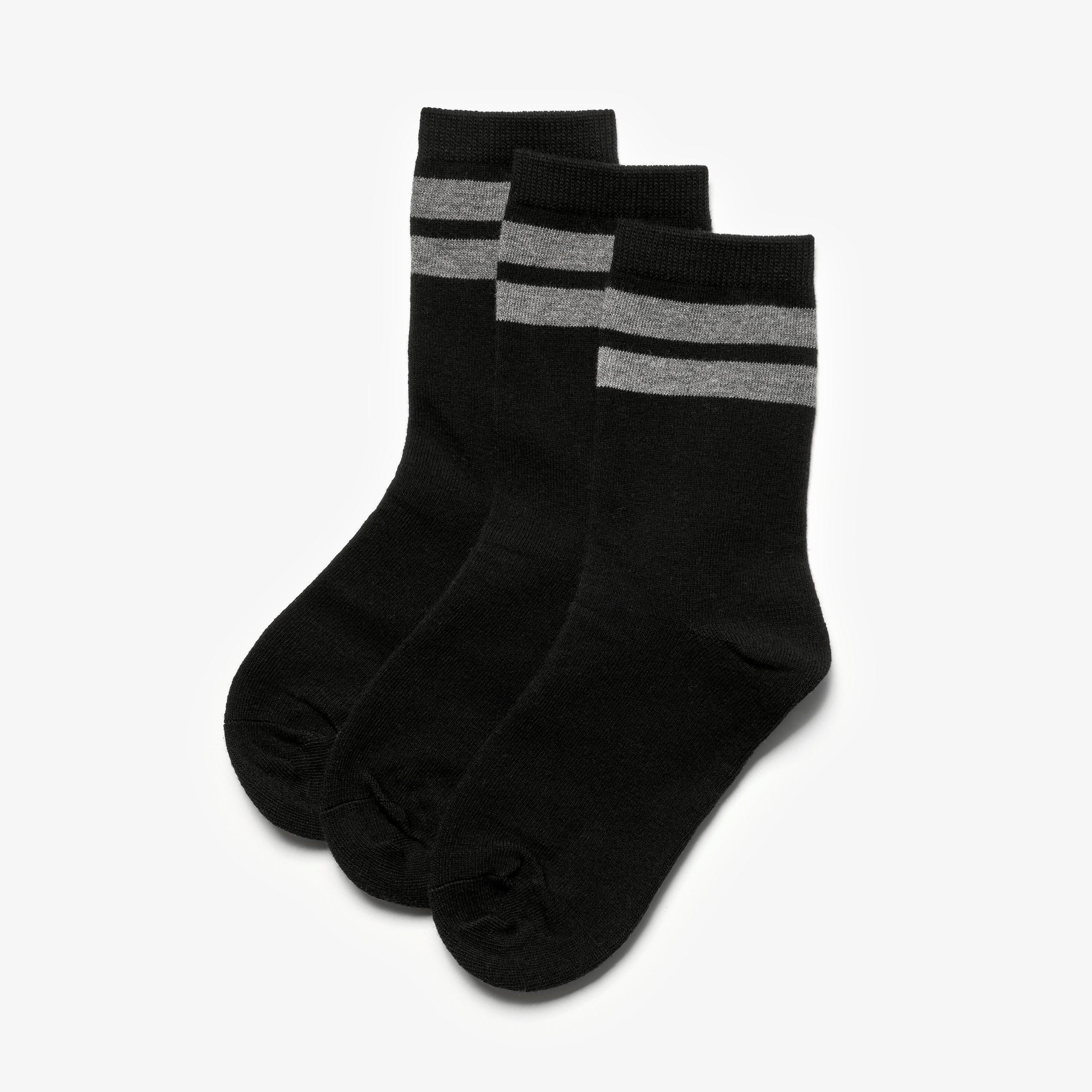 3 Pack Band Socks Size 4-6.5 Grey Combination Socks, view 1 of 2