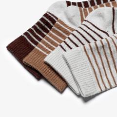 4 Pack Pin Stripe Socks 1-2 Years — Brown 2