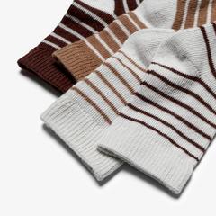 4 Pack Pin Stripe Socks 6-12 Months — Brown 2
