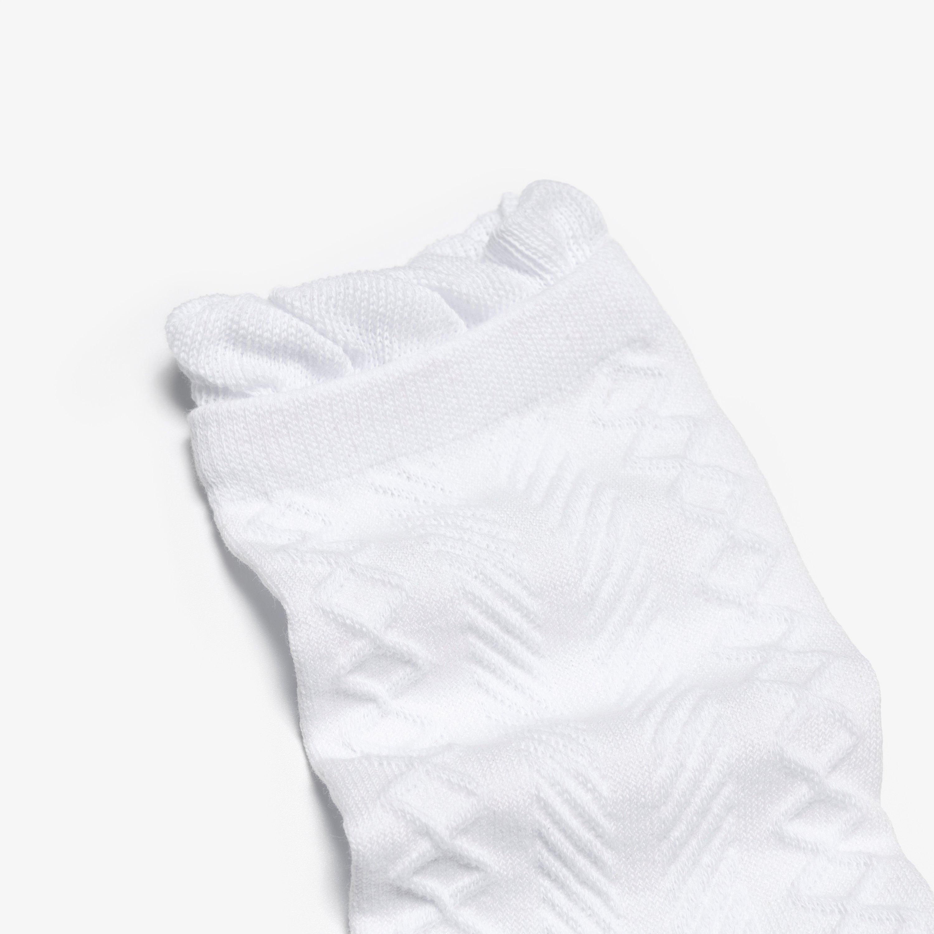 3 Pack Ruffle Crew Socks Navy Multicolour Socks, view 2 of 2