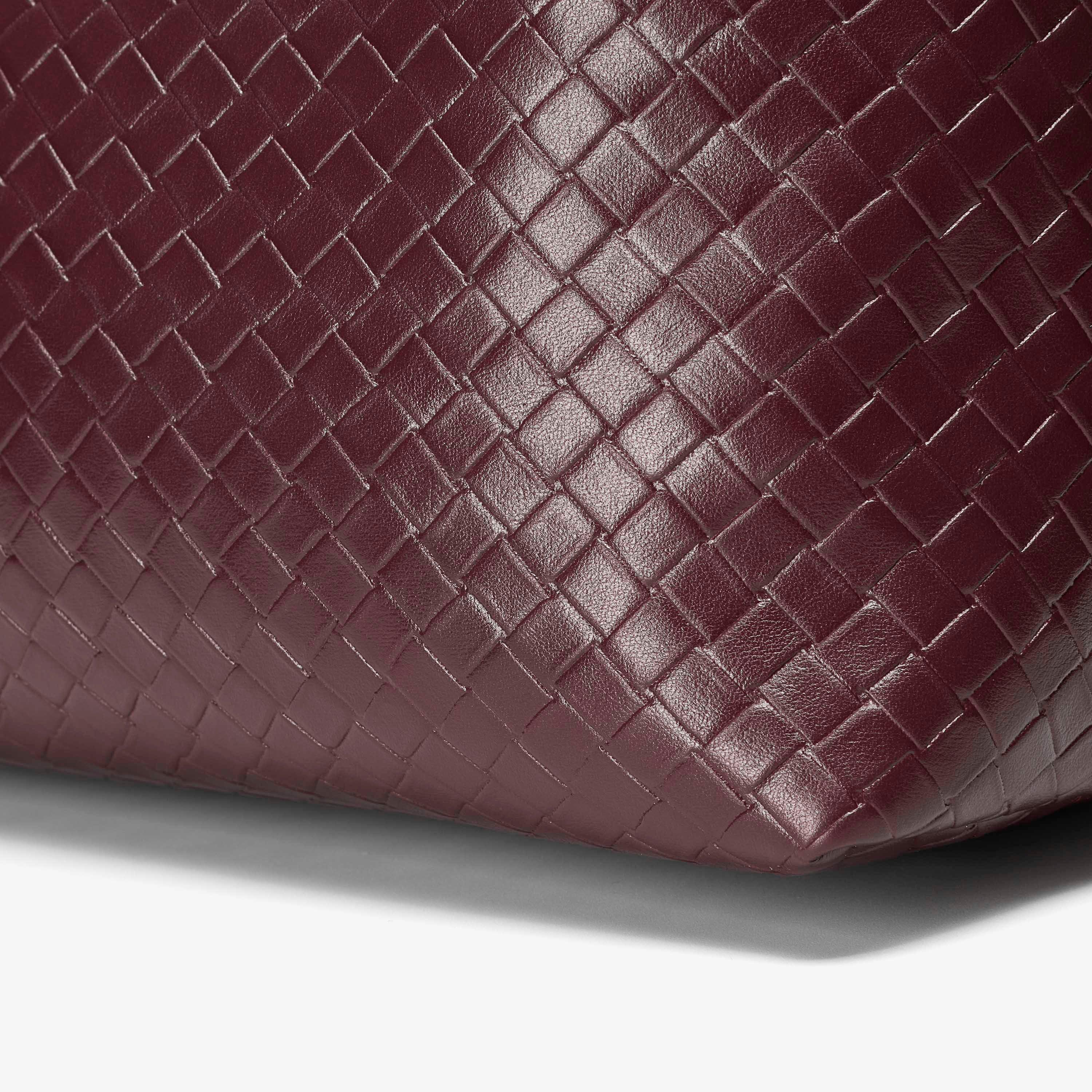 Veya Woven Tote Burgundy Tote Bag, view 5 of 6