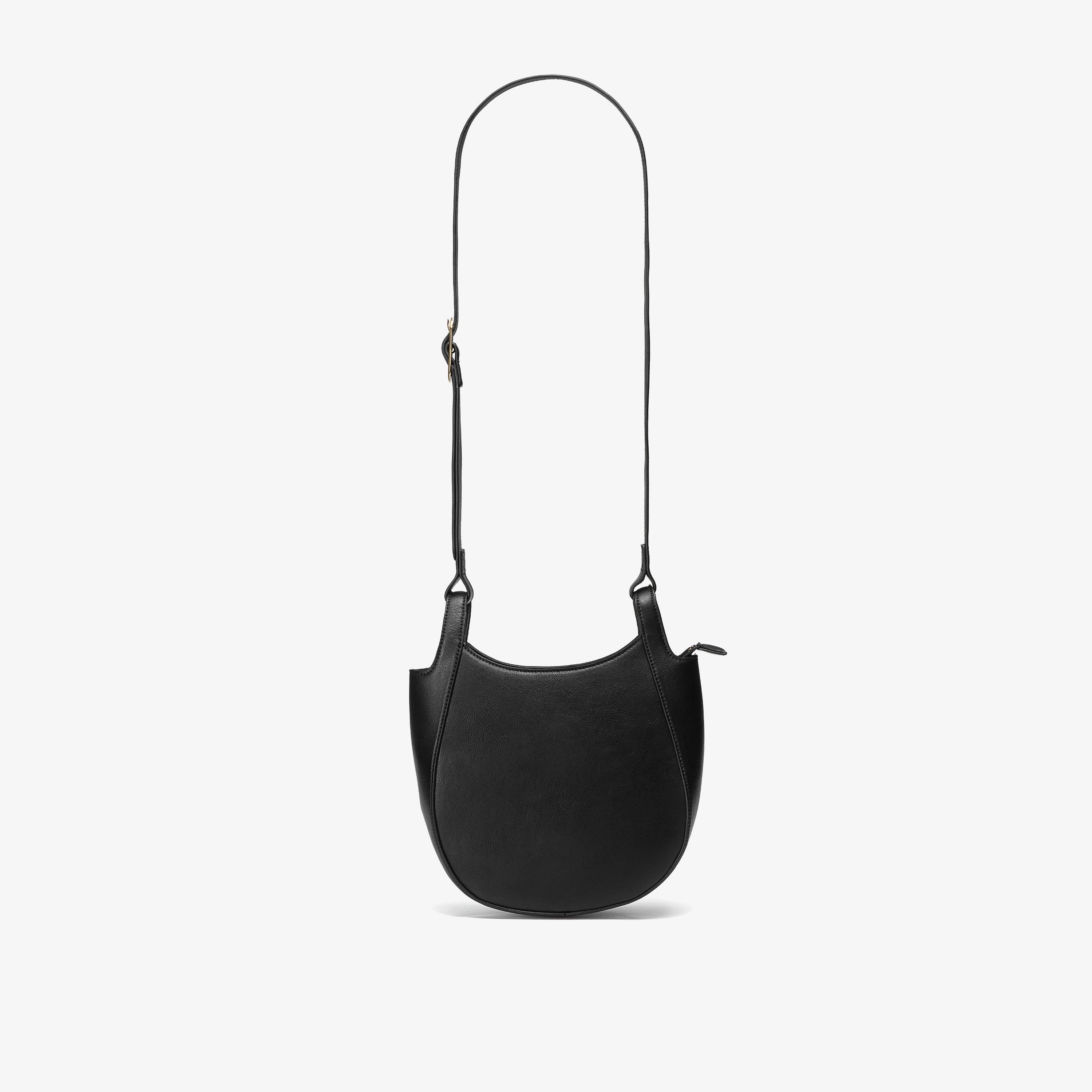Lyra Saddle Black Cross Body Bag, view 1 of 6