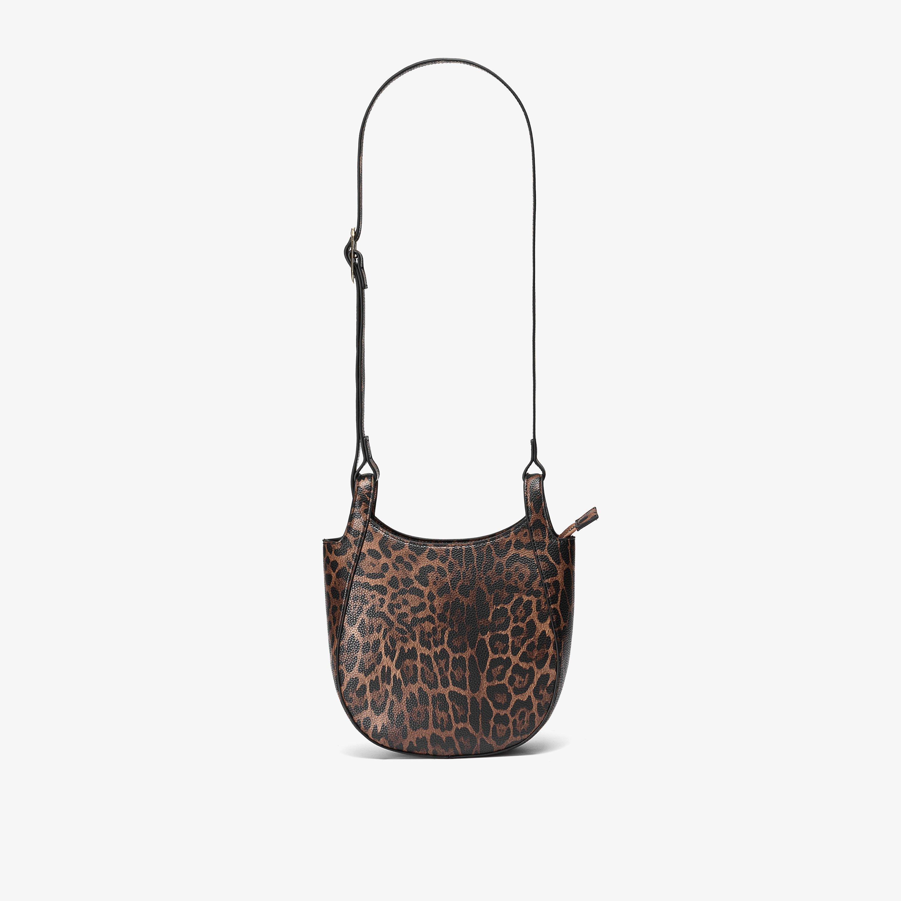 Lyra Saddle Leopard Print Cross Body Bag, view 1 of 6
