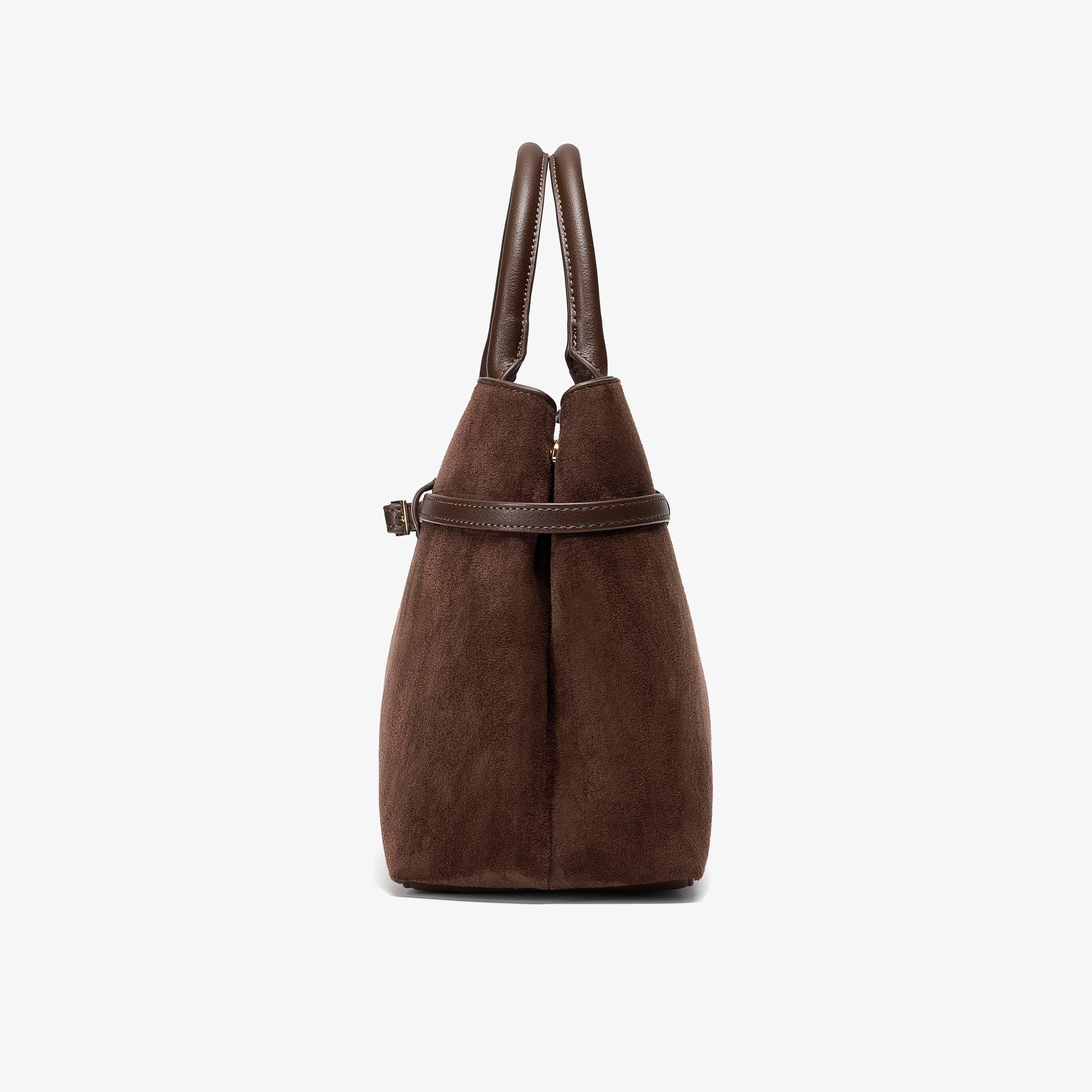Hadley Tote Chocolate Tote Bag, view 3 of 6