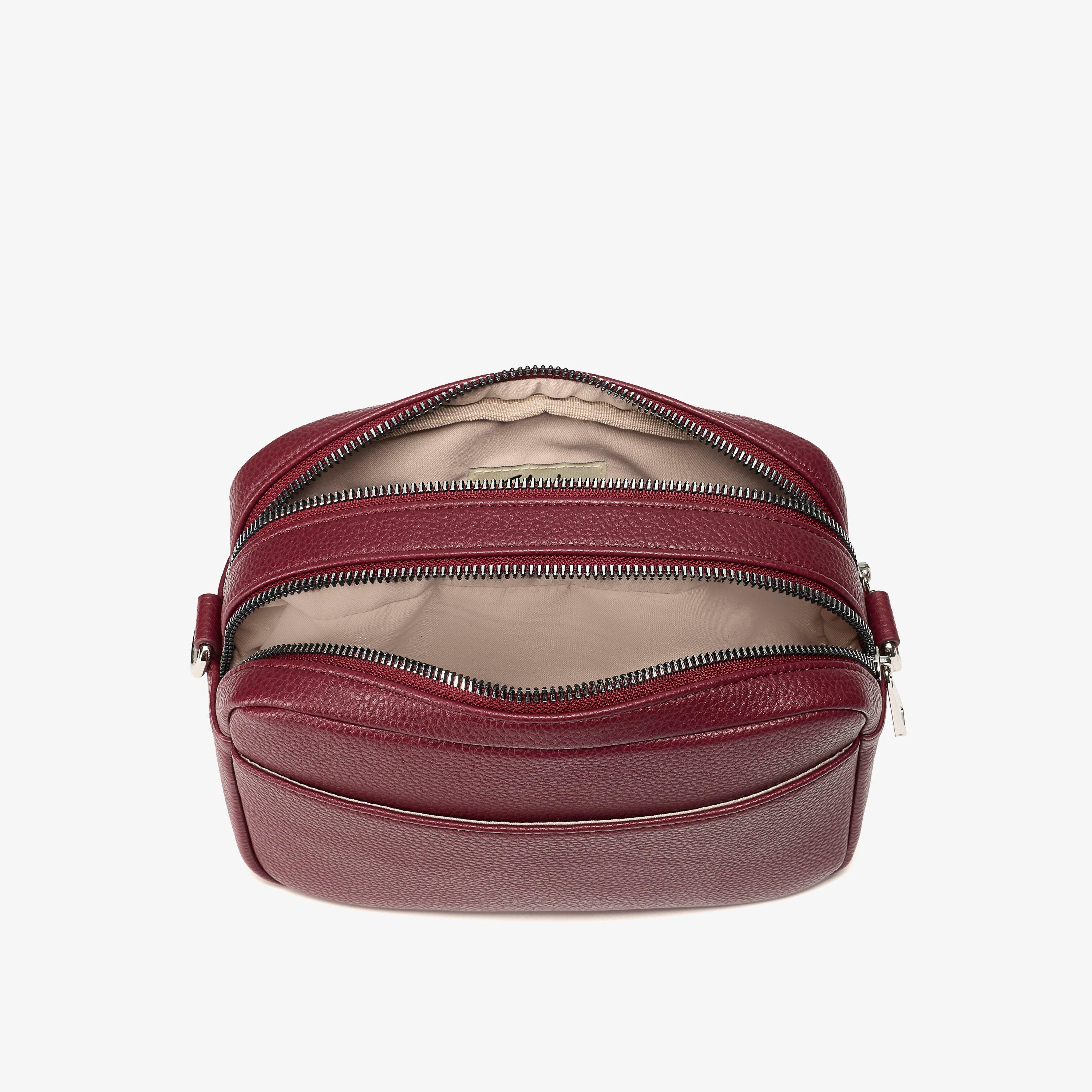 April Camera Burgundy Cross Body Bag, view 4 of 6