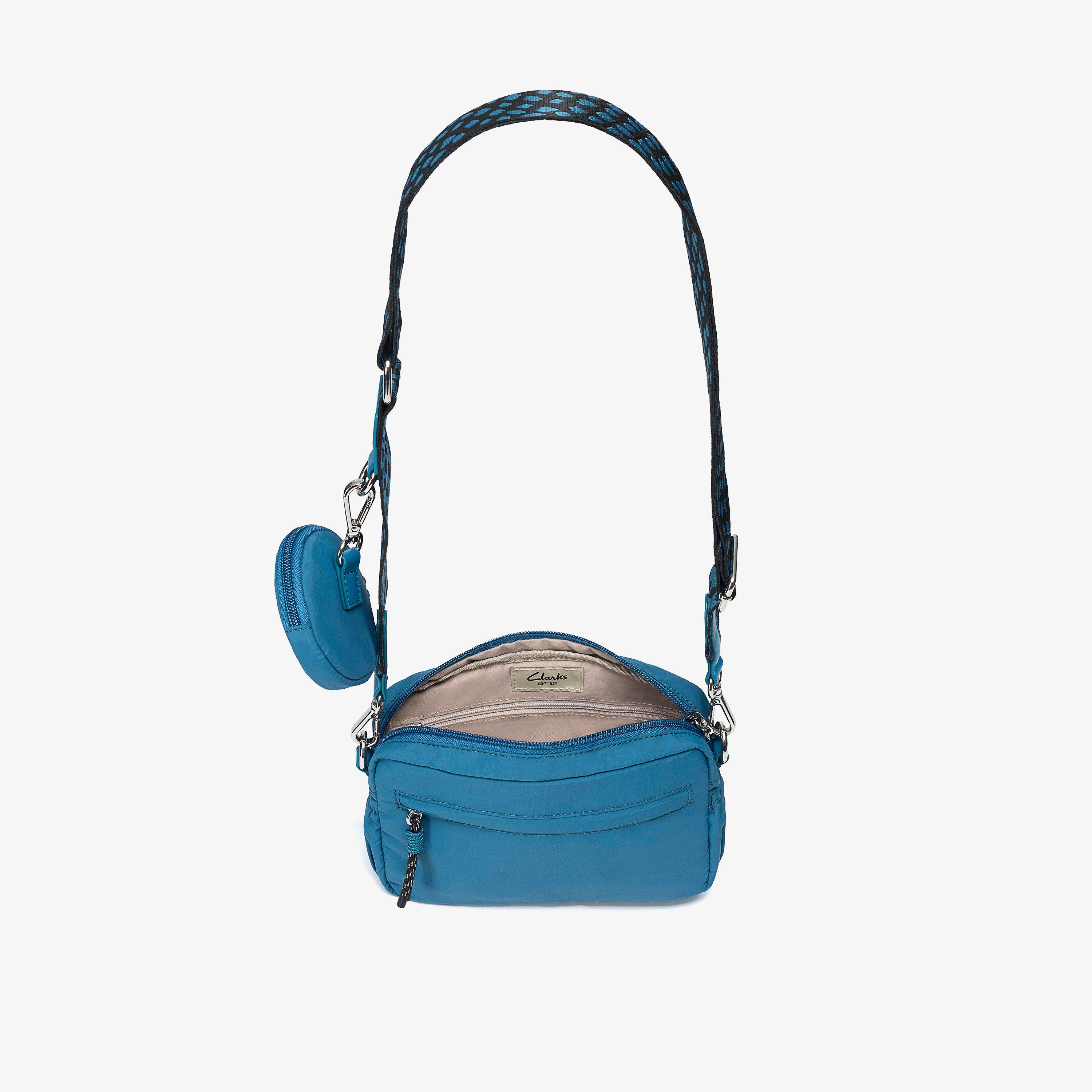Utility 2 Pocket Blue Combination Cross Body Bag, view 4 of 6
