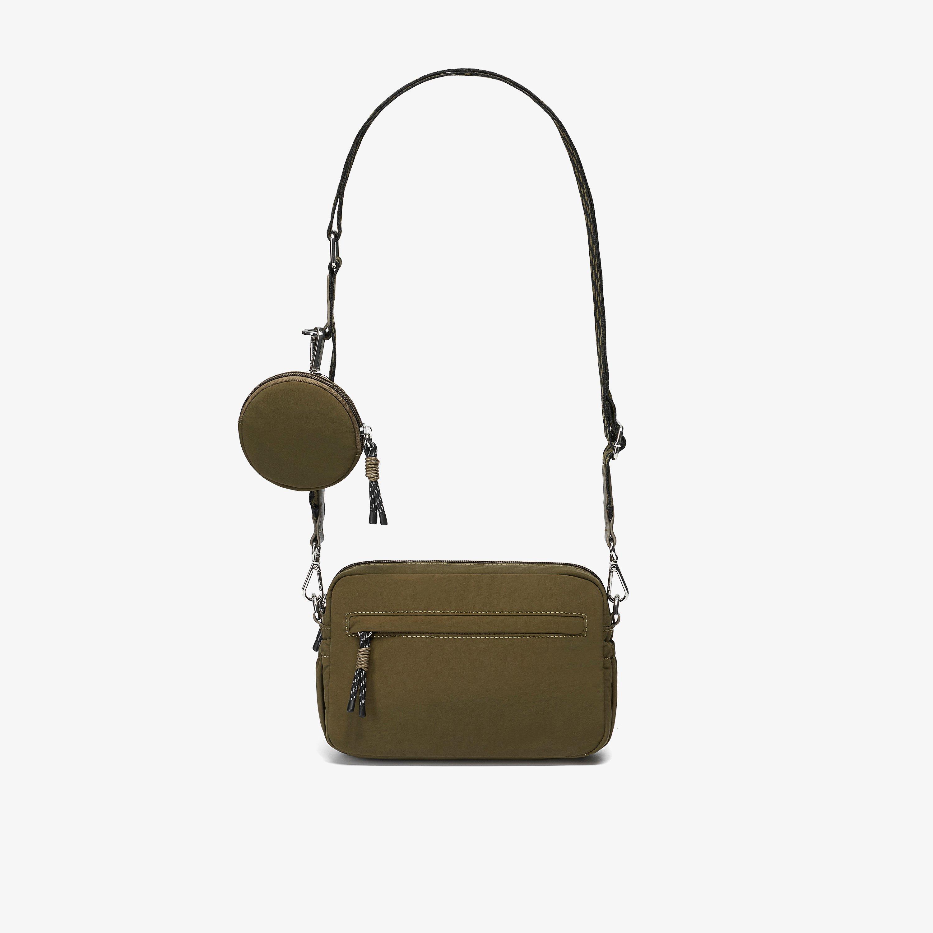 Utility 2 Pocket Dark Olive Combination Cross Body Bag, view 1 of 6