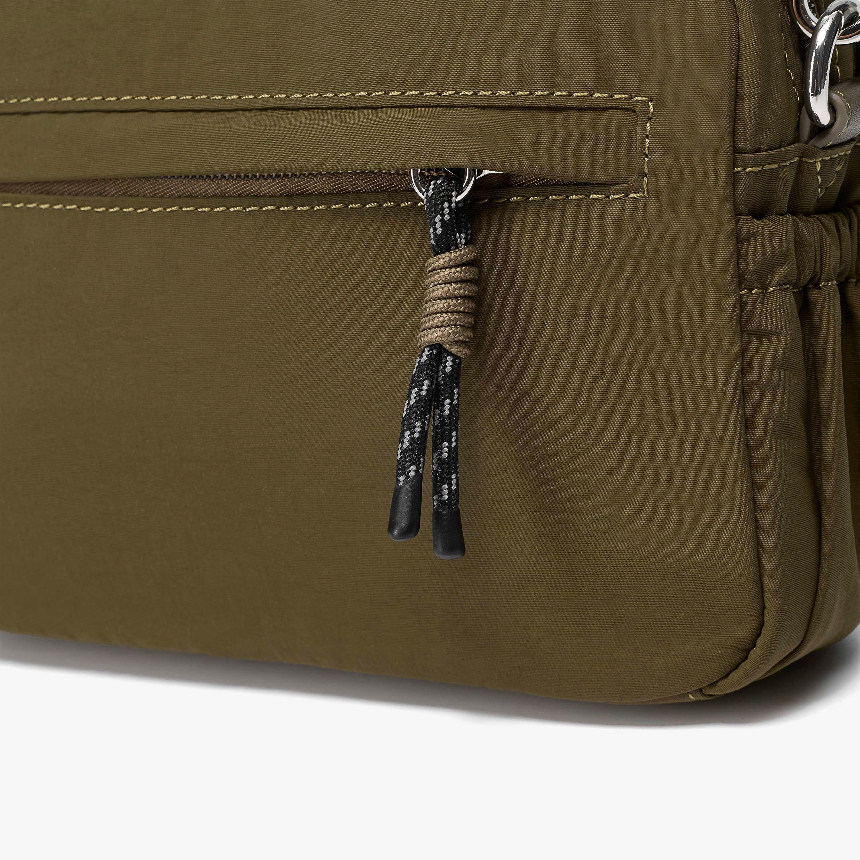 Utility 2 Pocket Dark Olive Combination Cross Body Bag, view 5 of 6