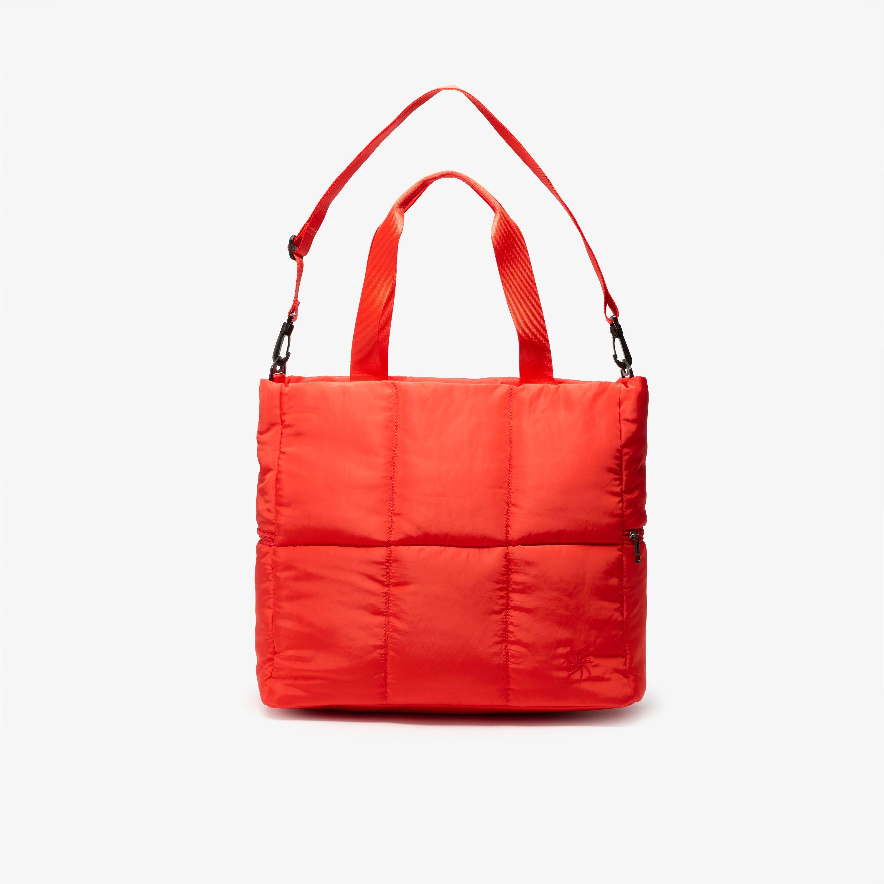 Cloudsteppers Puffer Tote Red Tote Bag, view 1 of 6