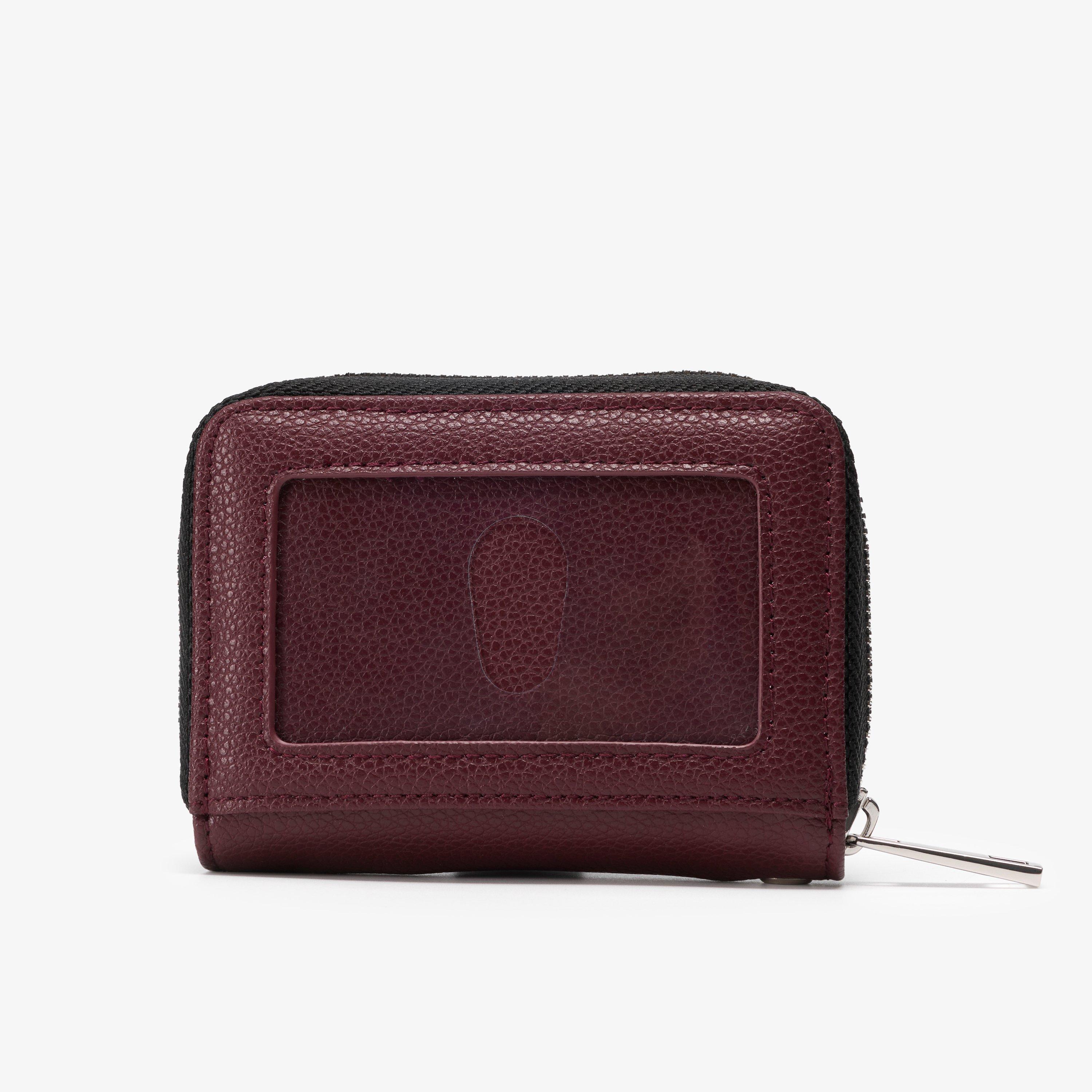 Paige Card Case Burgundy Purse, view 1 of 3