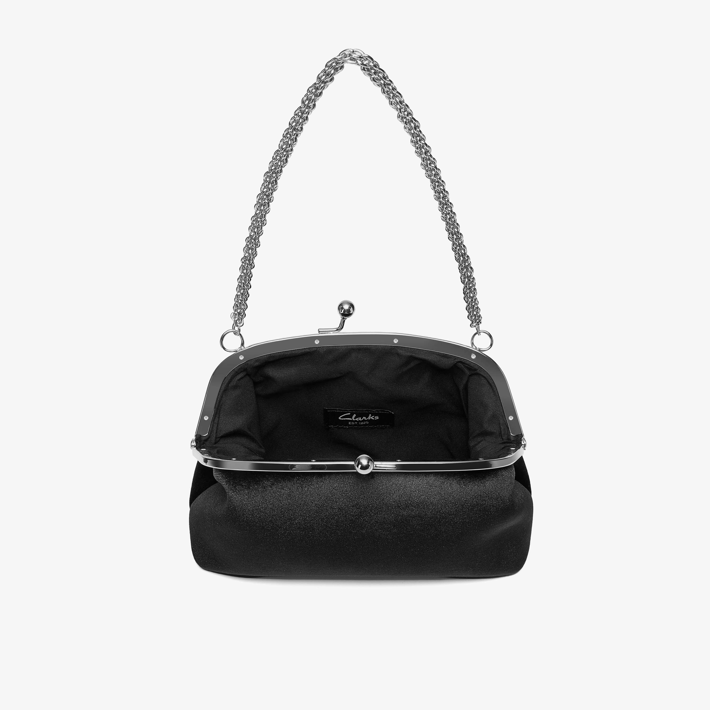 Lunelle Clutch Black Velvet Clutch Bag, view 4 of 6
