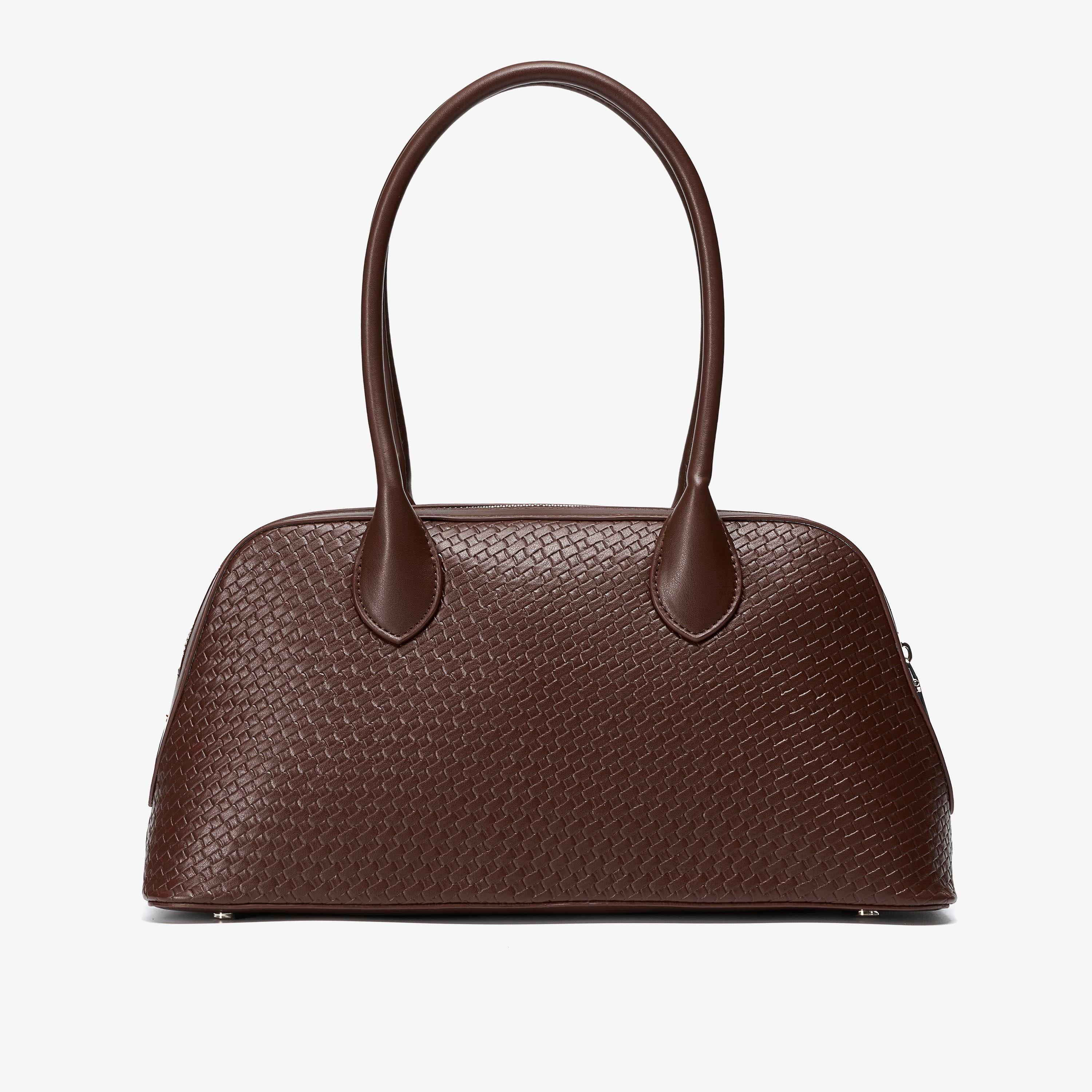 Harper Bowler Chocolate Shoulder Bags, view 2 of 6