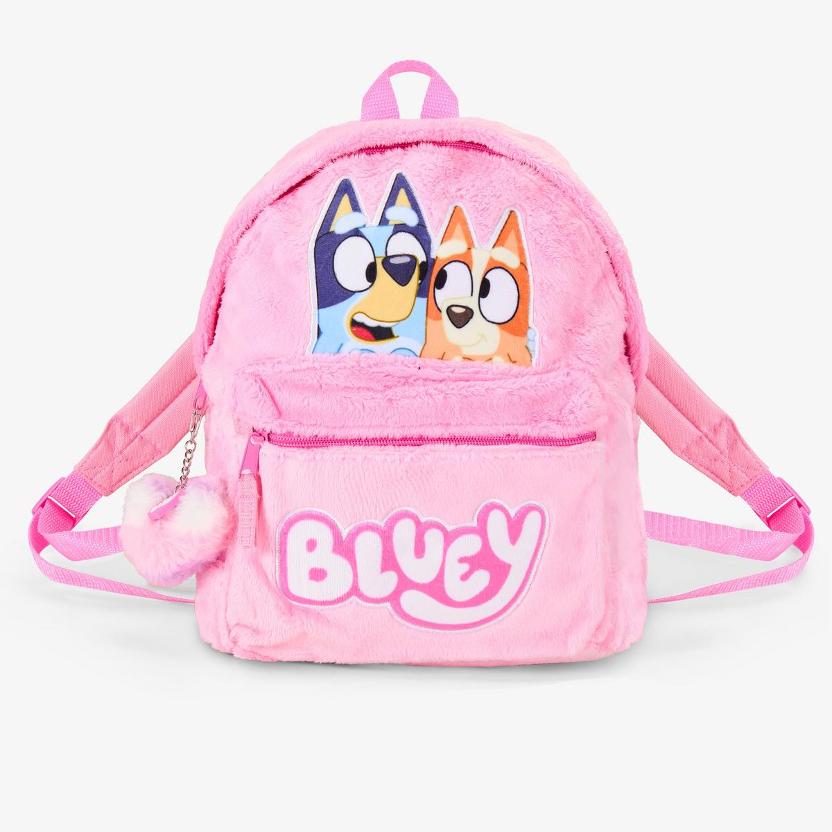 Bluey Plush Backpack — Pink