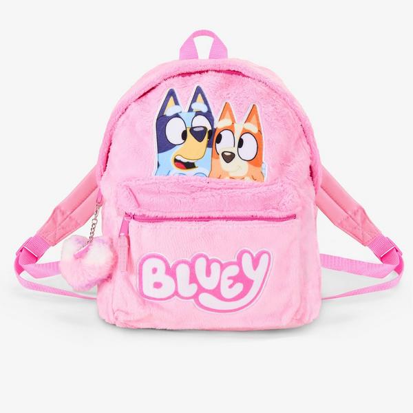 Bluey Plush Backpack — Pink