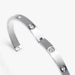 Amora Bangle  — Silver 2