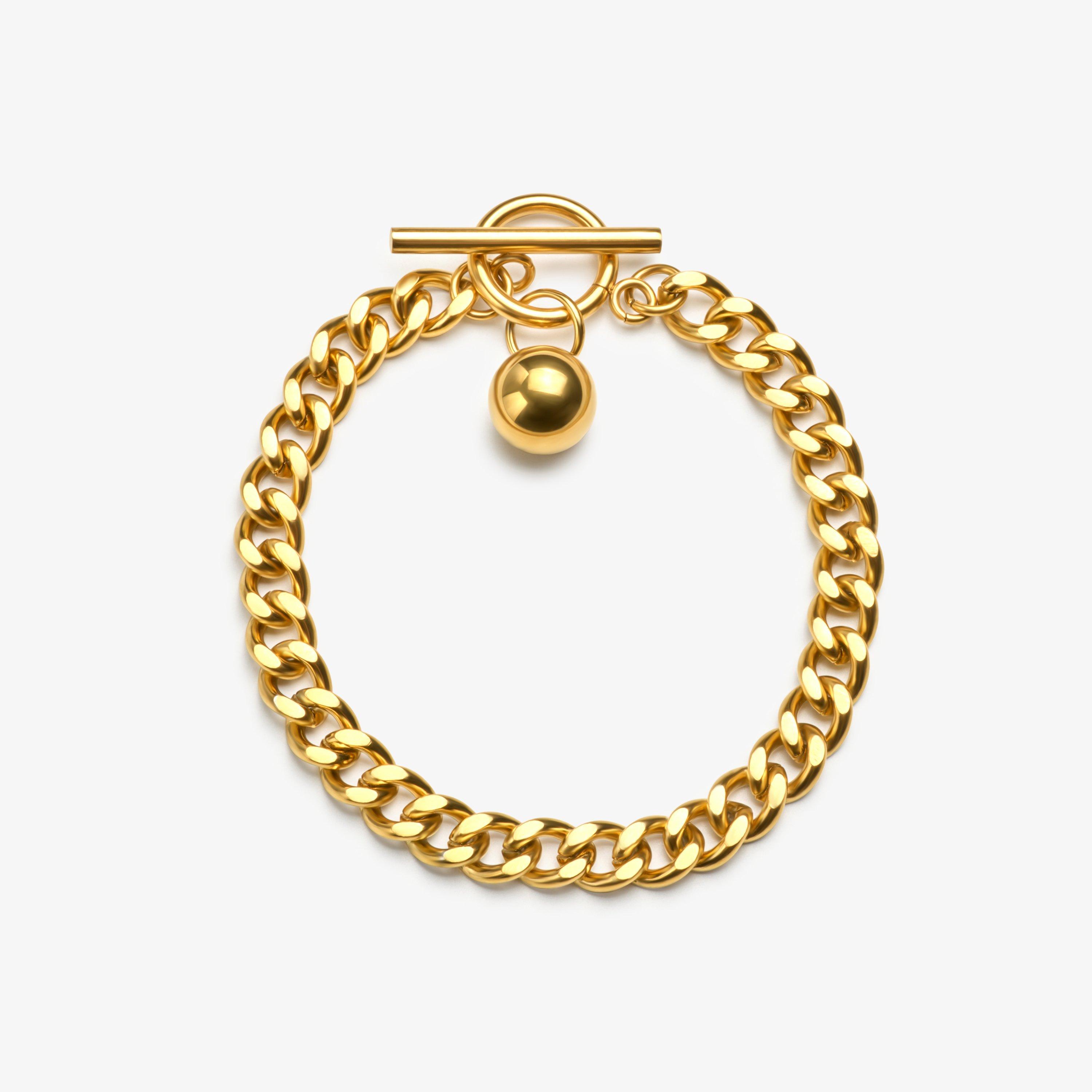 Aurea Charm Gold Plated Bracelets, view 1 of 2