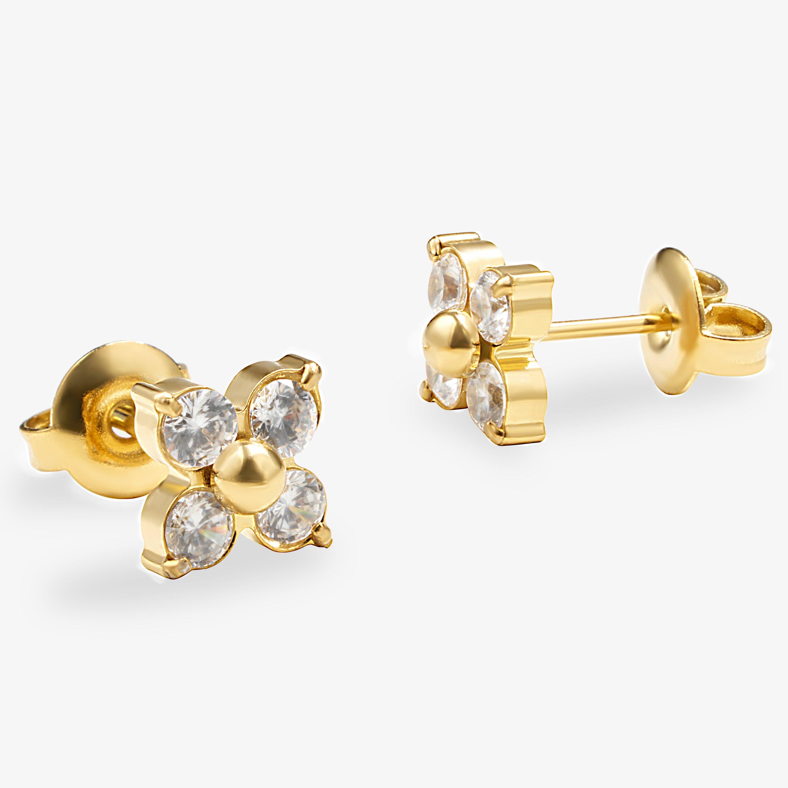Blossom Stud Earrings — Gold