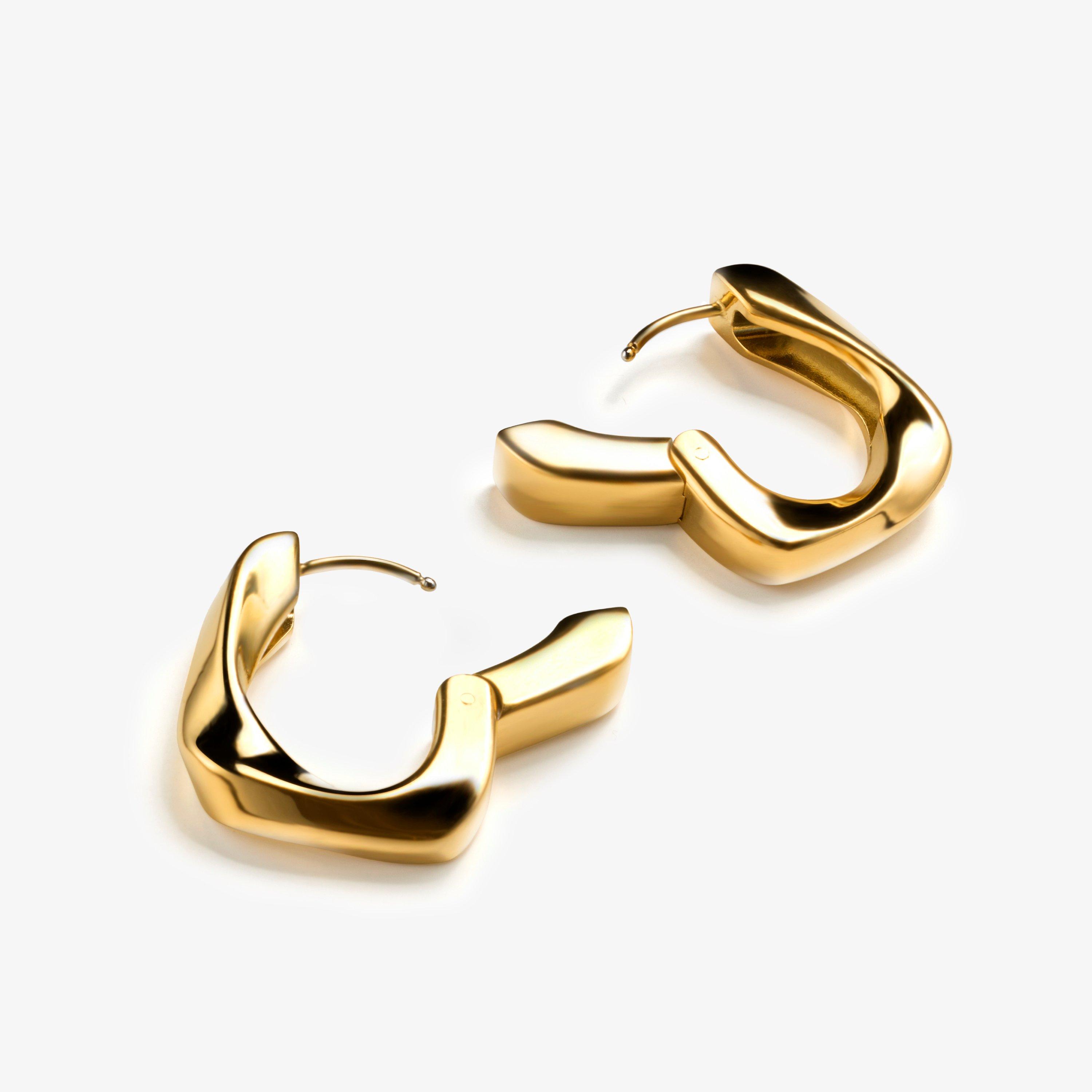 Chunky Loop Earrings  — Gold