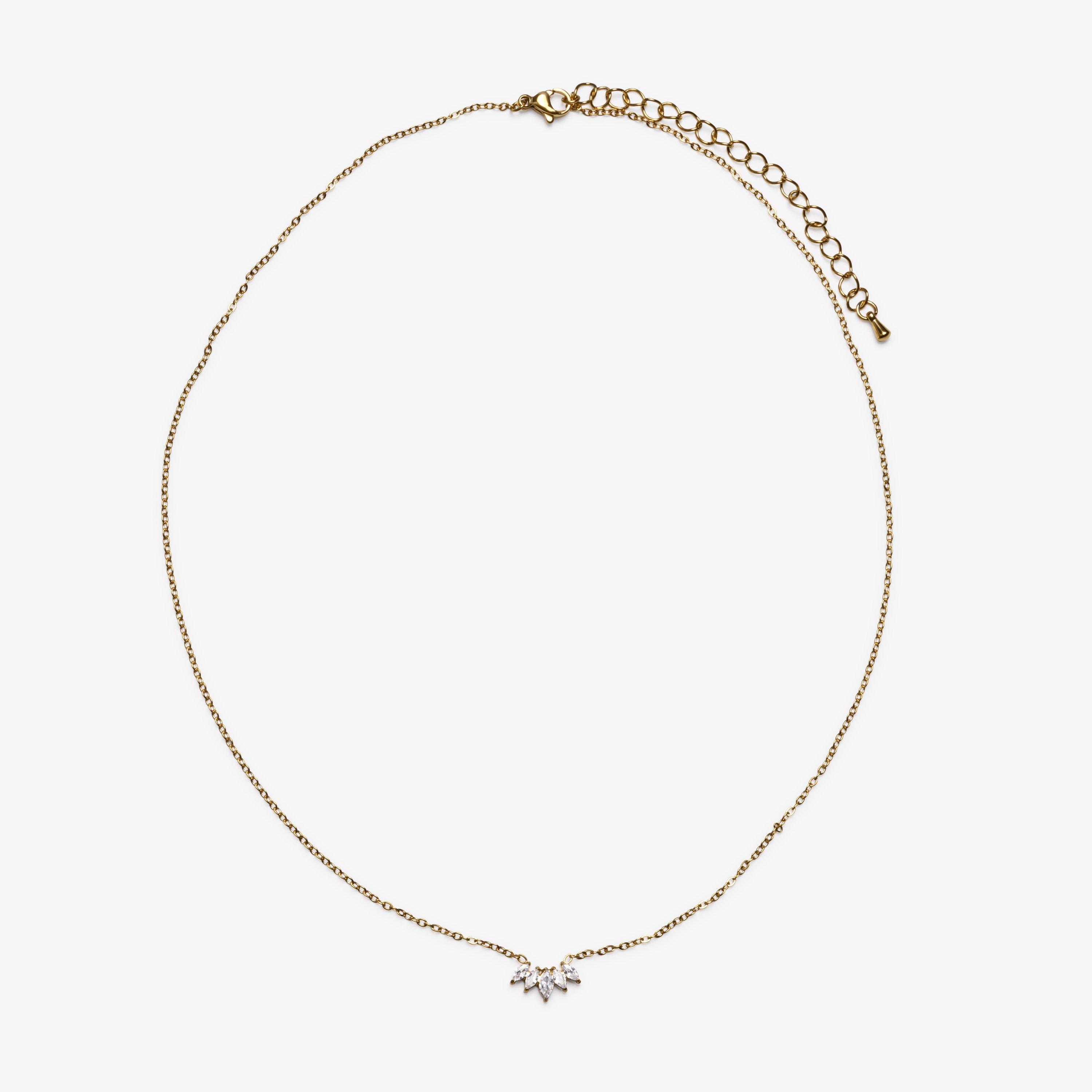 Cluster Necklace  Gold Necklaces, view 1 of 2