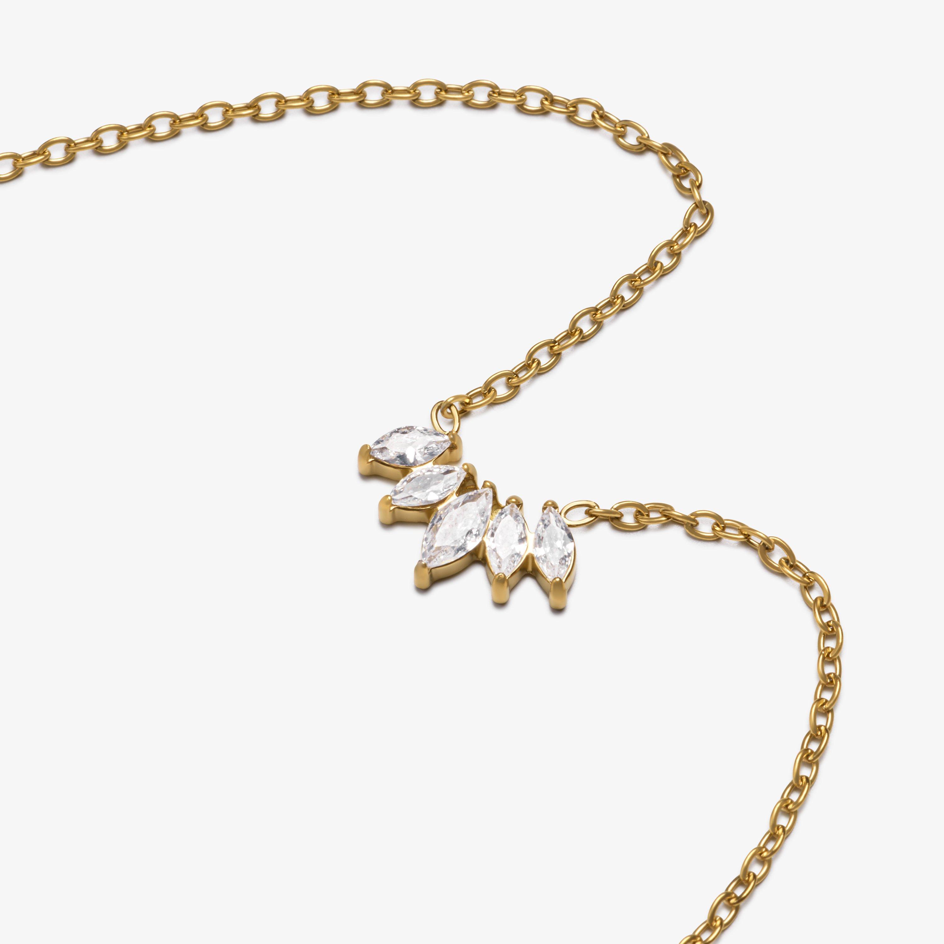 Cluster Necklace  — Gold