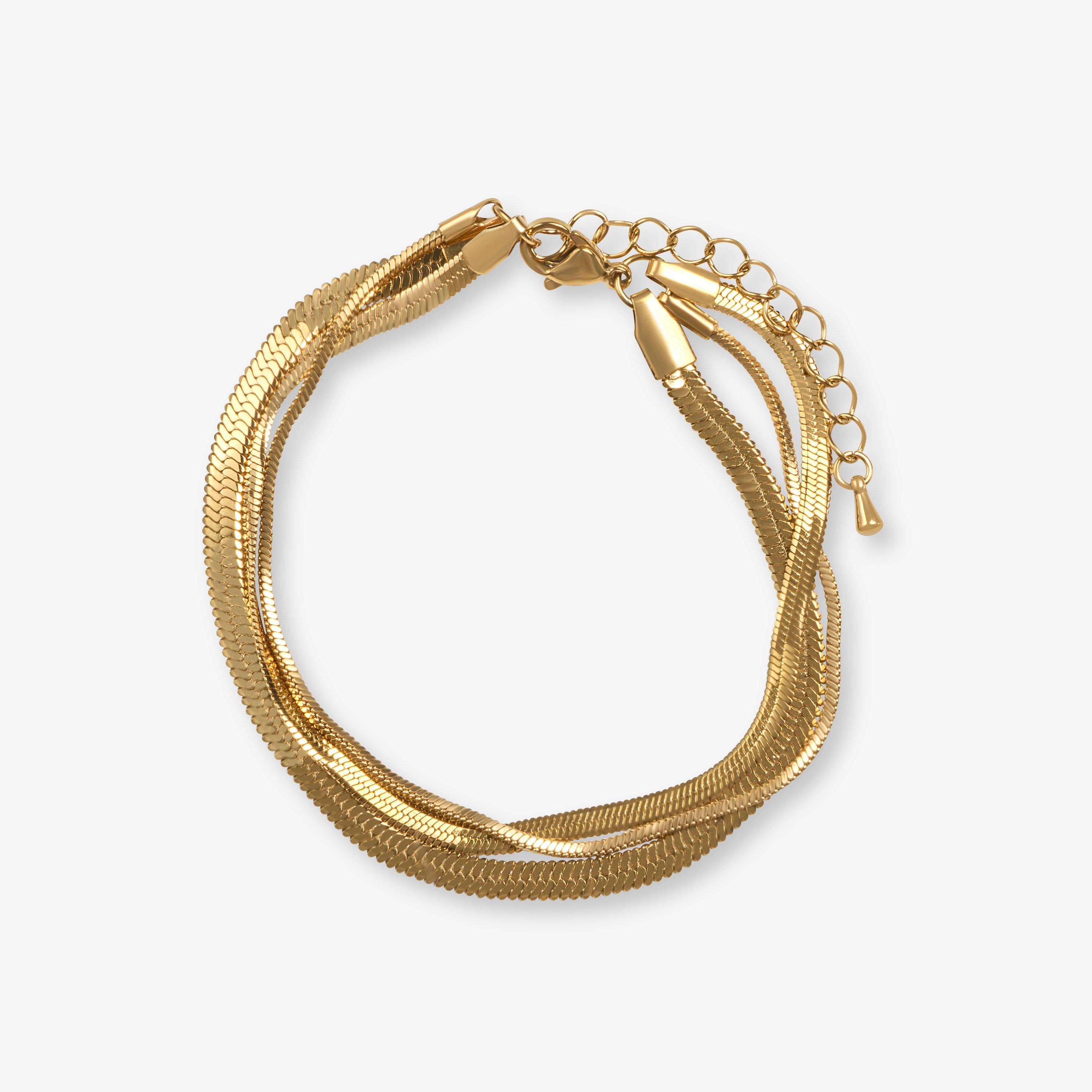 Corin Layer Bracelet Gold Bracelets, view 1 of 2
