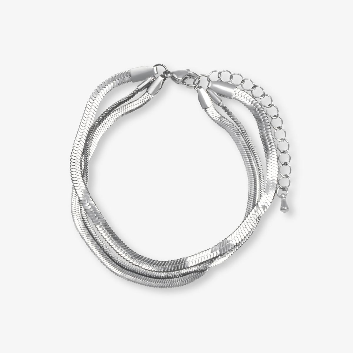 Corin Layer Bracelet — Silver