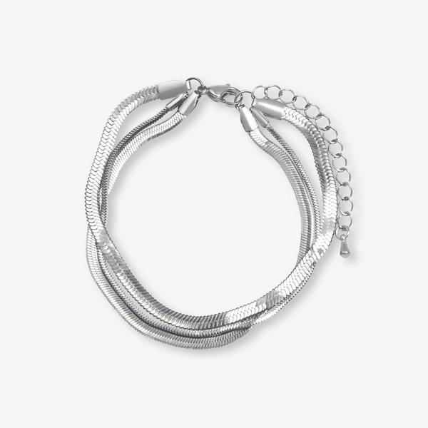 Corin Layer Bracelet — Silver