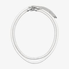 Corin Layer Necklace — Silver 1