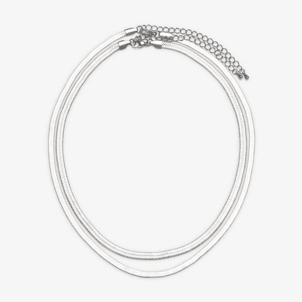 Corin Layer Necklace — Silver