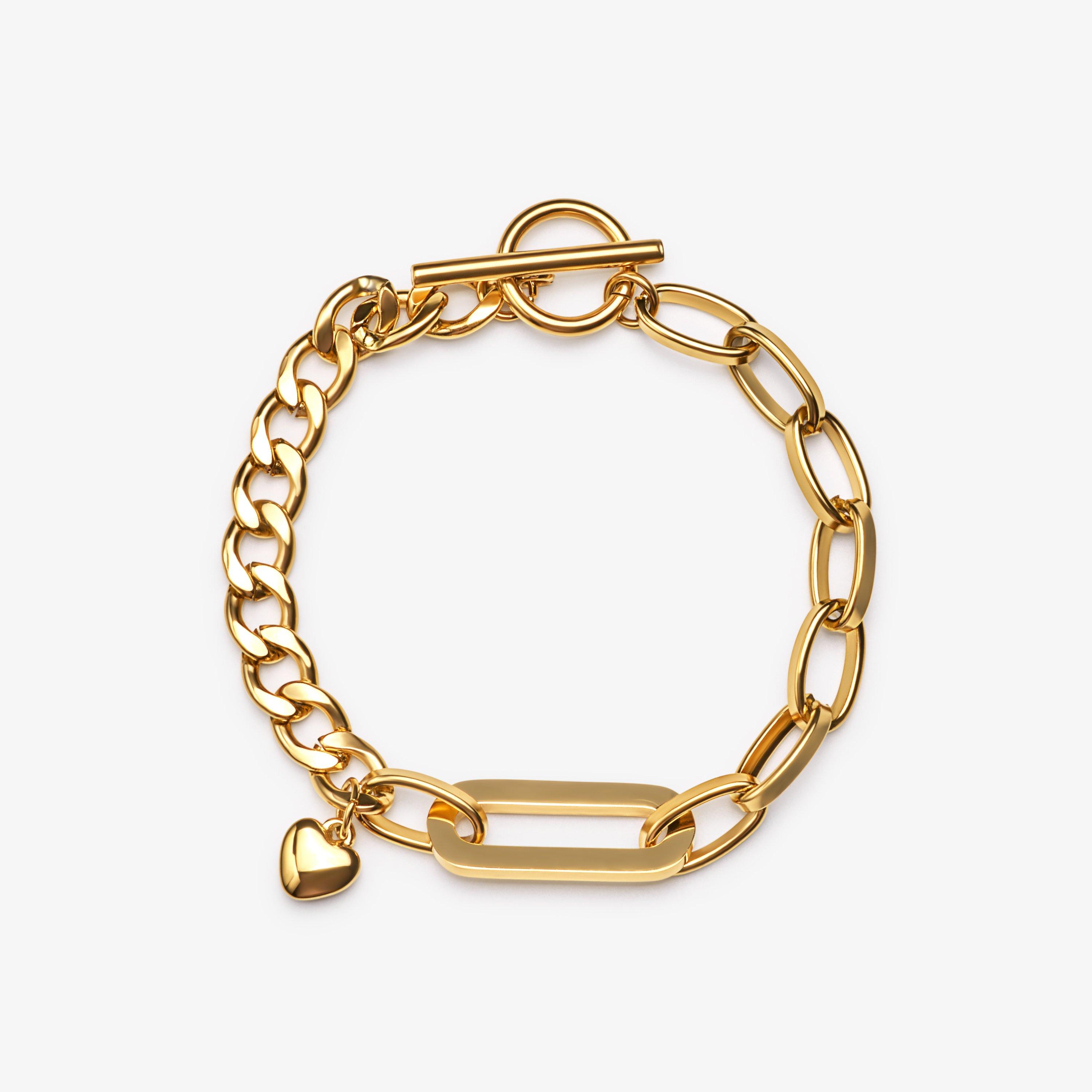 Elodie Charm Gold Plated Bracelets, view 1 of 2