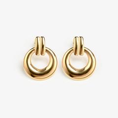 Hoop Droplet Earrings — Gold 1