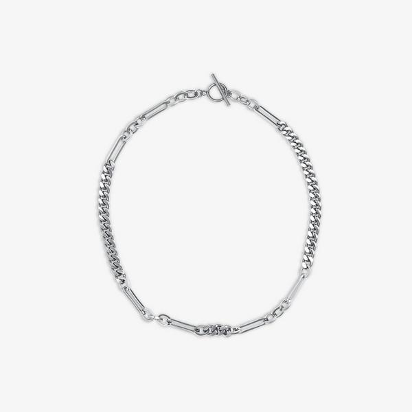 Link Mix Necklace  — Silver