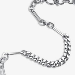 Link Mix Necklace  — Silver 2