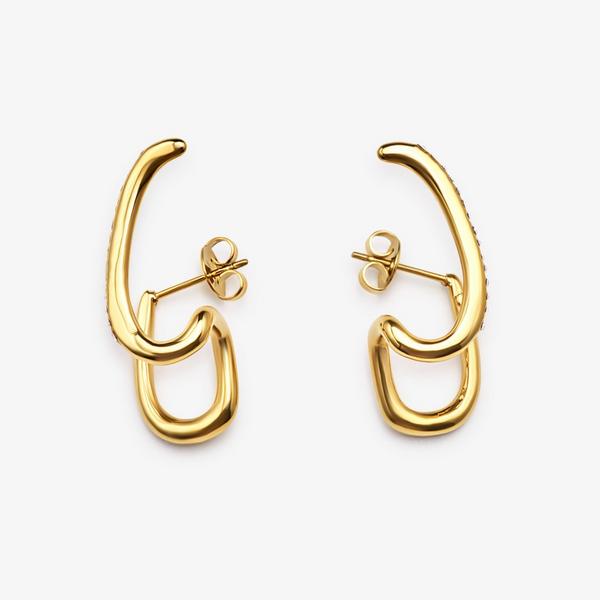 Luxe Double Hoop — Gold