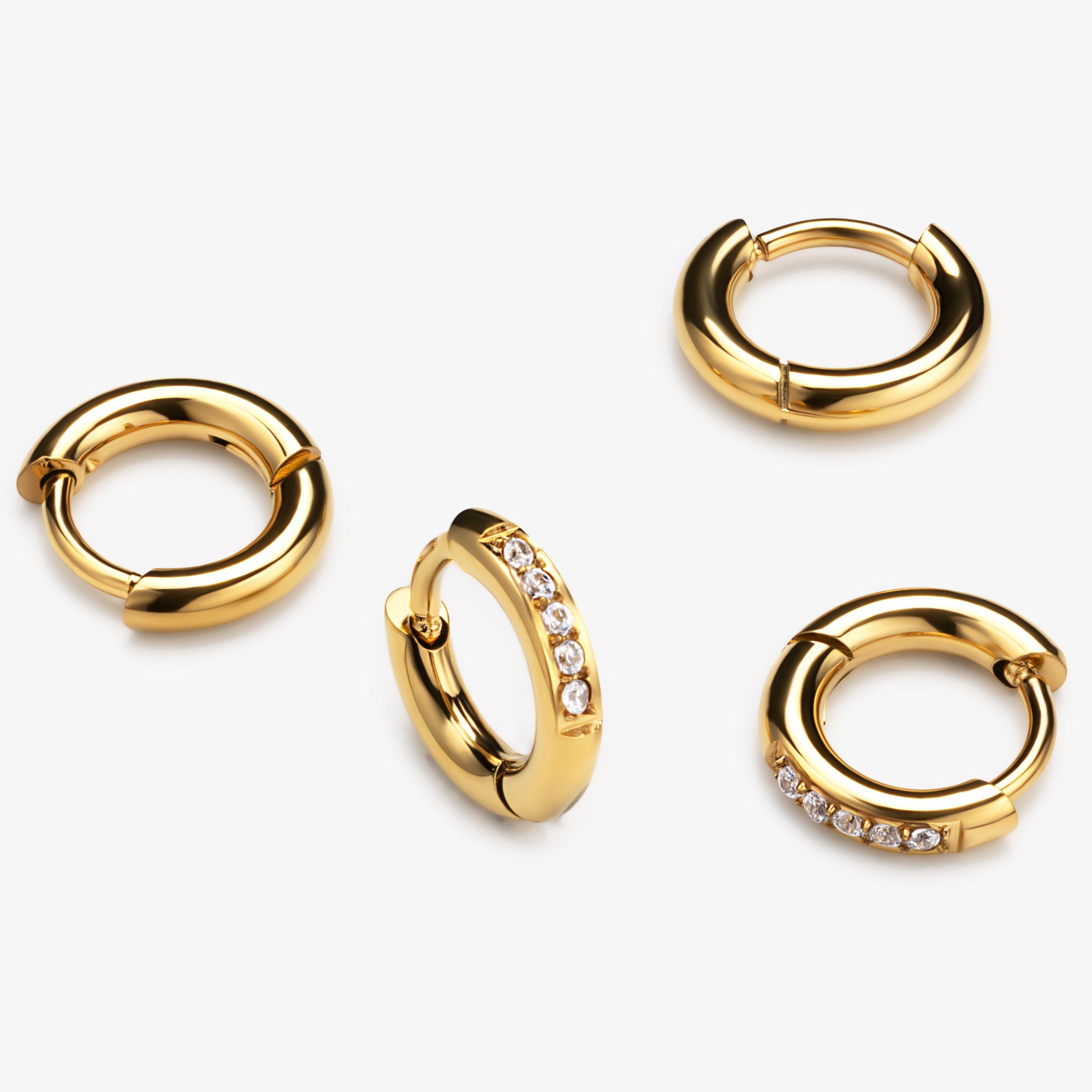 Luxe Huggie 2 pack — Gold (alternate view)