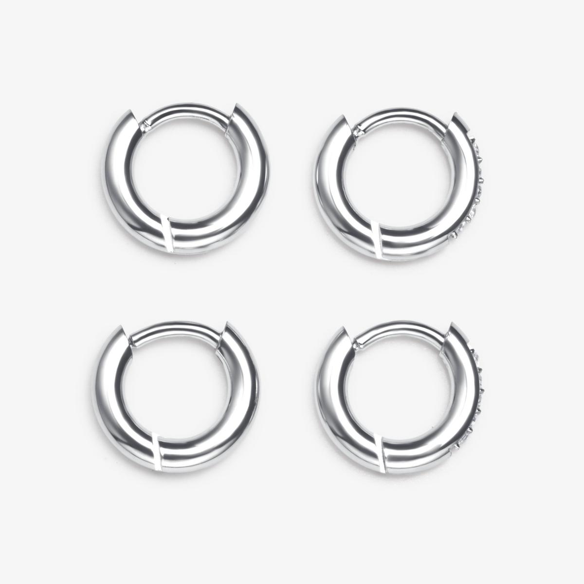 Luxe Huggie 2 pack — Silver
