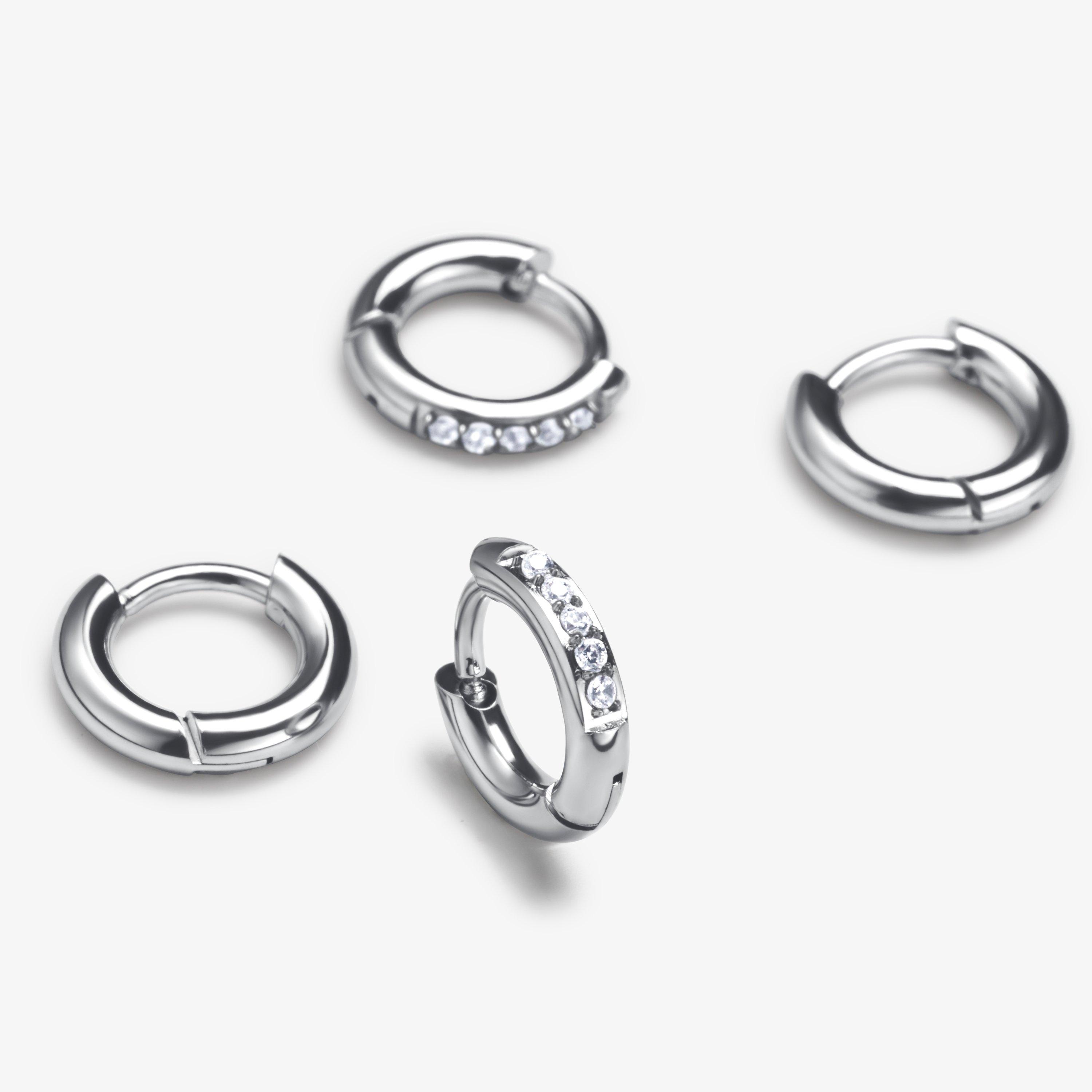 Luxe Huggie 2 pack — Silver