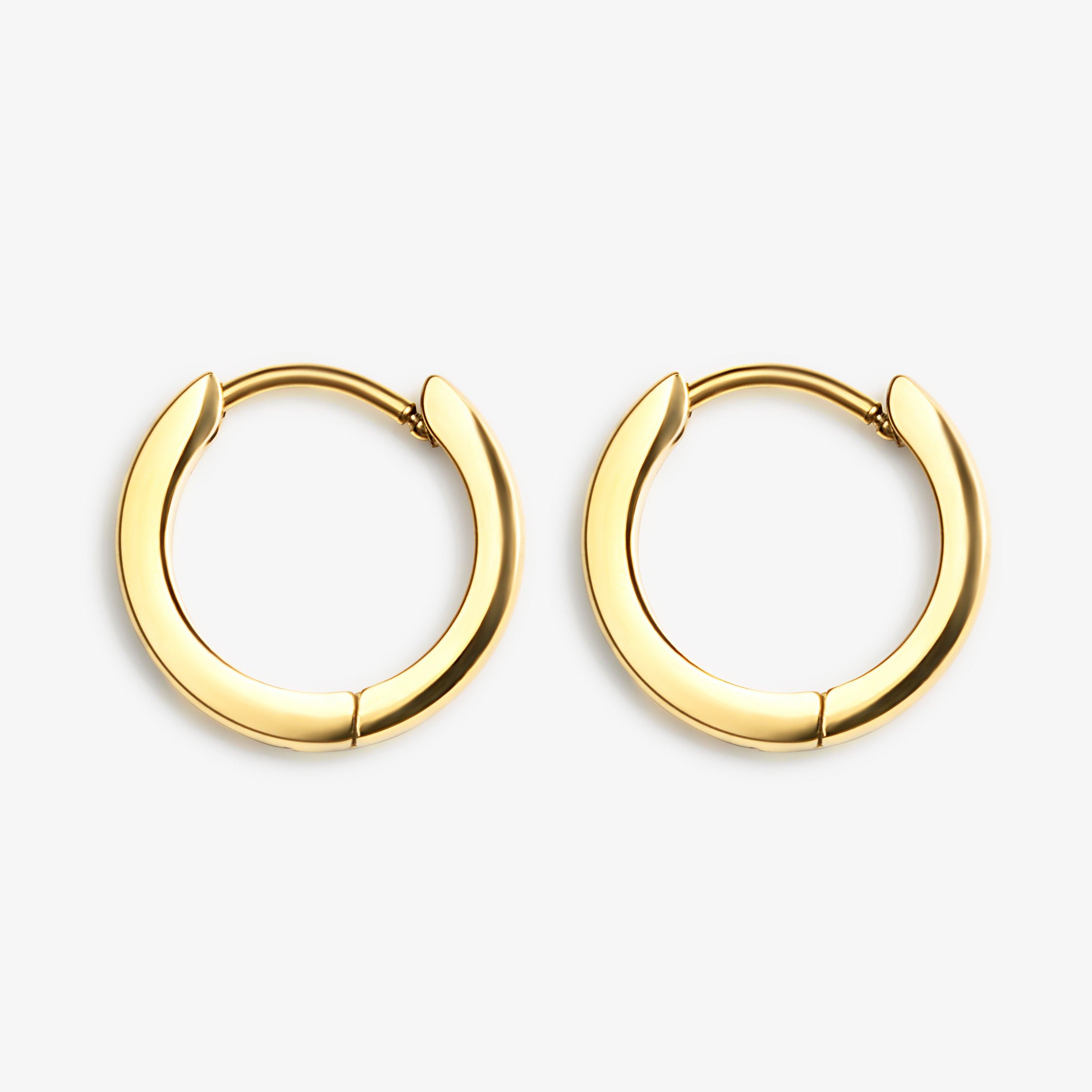 Minimal Huggie Earrings  Gold Earrings, view 1 of 2