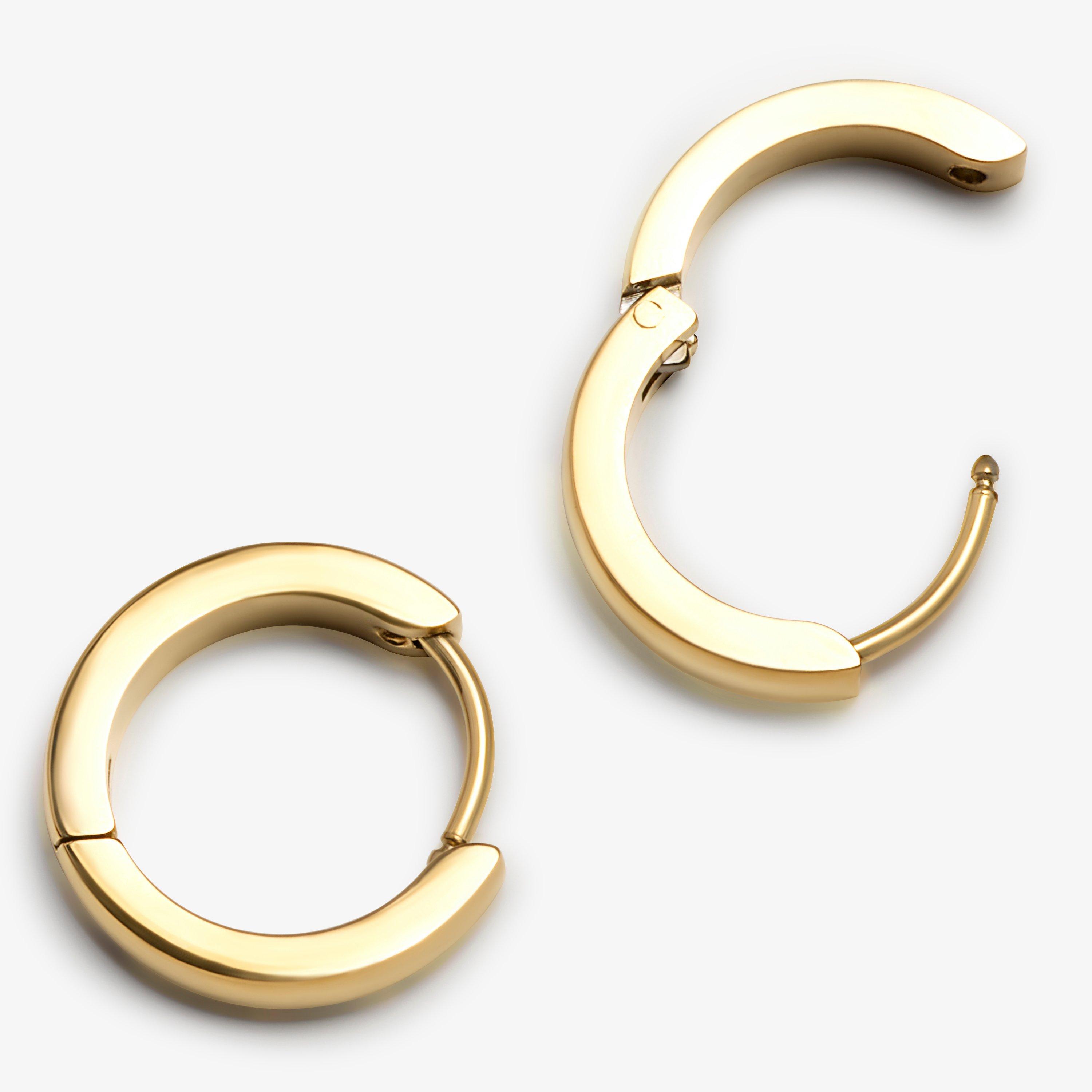 Minimal Huggie Earrings  — Gold
