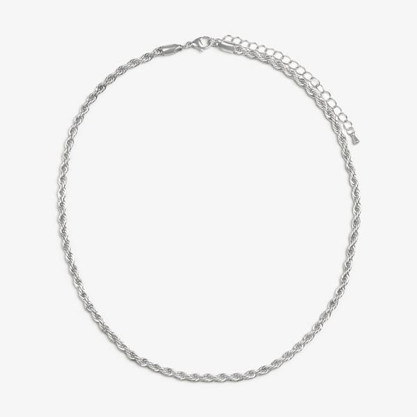 Mira Twist Necklace  — Silver