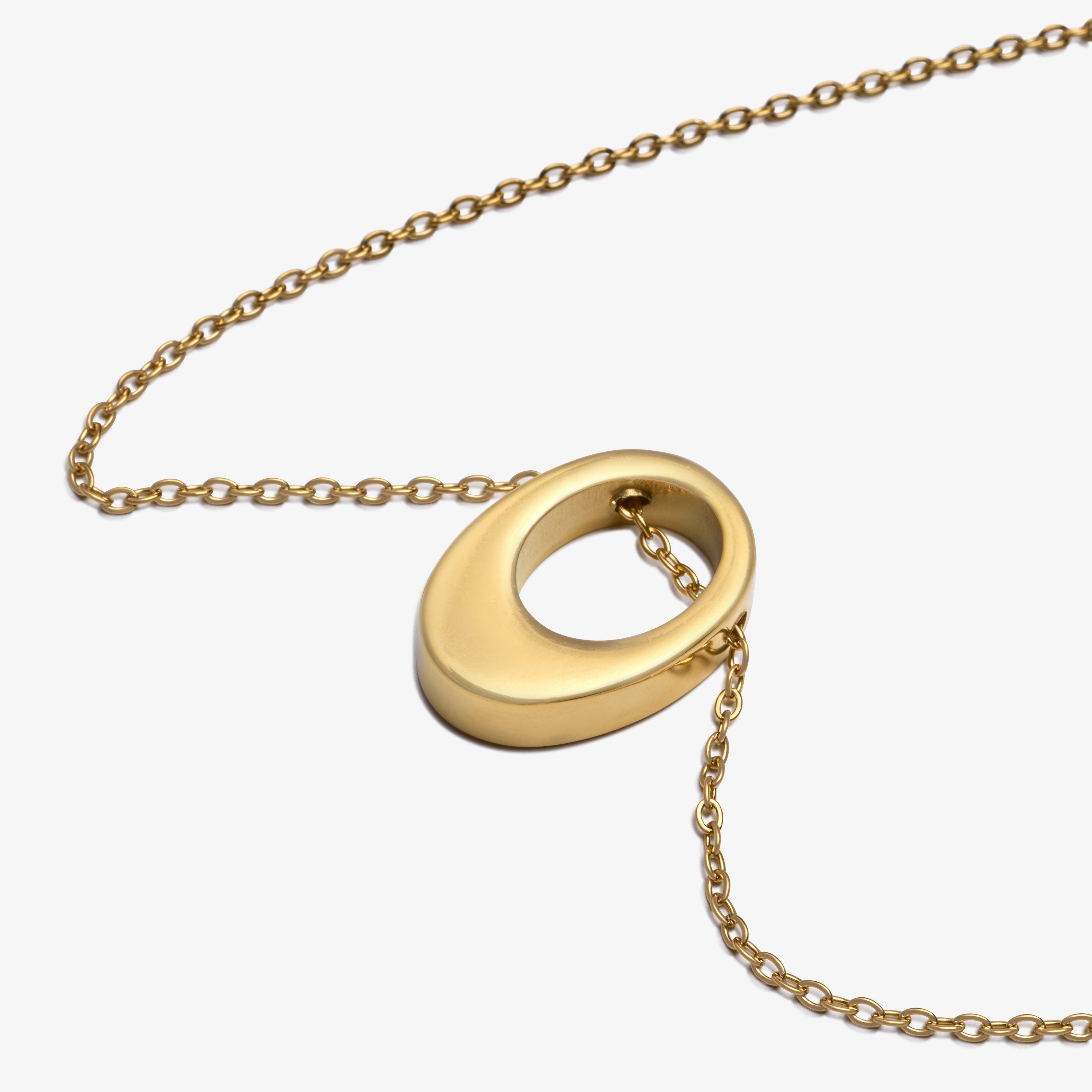 Molten Loop Necklace  — Gold
