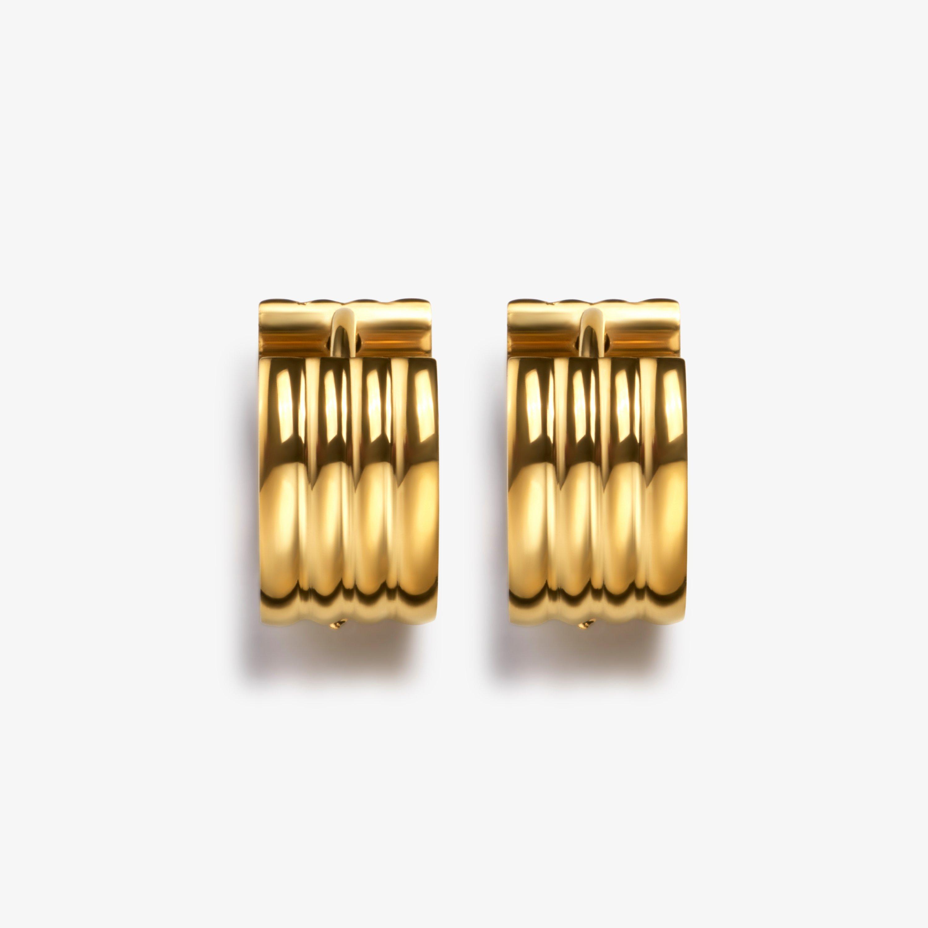 Stack Huggie Earrings  Gold Earrings, view 1 of 2