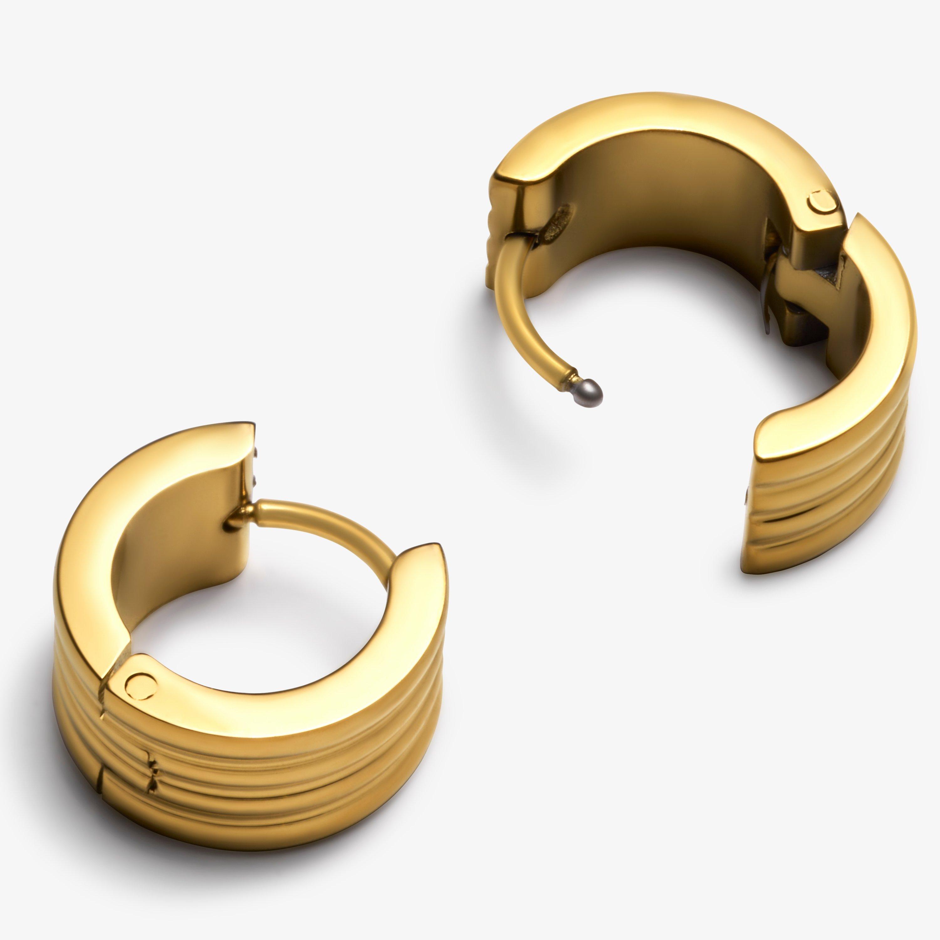 Stack Huggie Earrings  — Gold