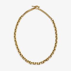 T-Bar Chain Necklace — Gold 1