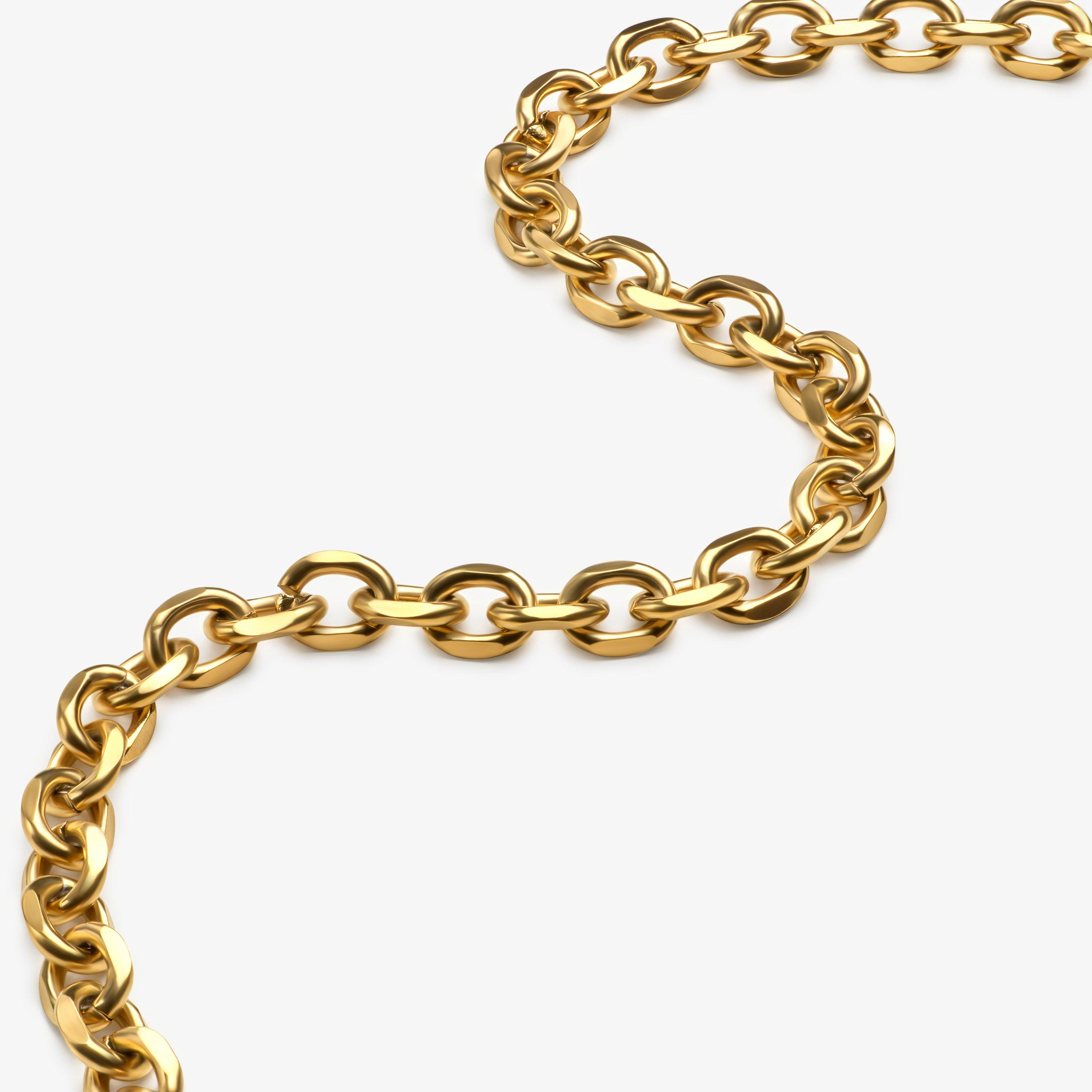 T-Bar Chain Necklace — Gold