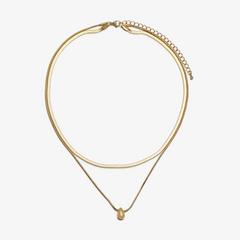 Tear Layer Necklace — Gold 1