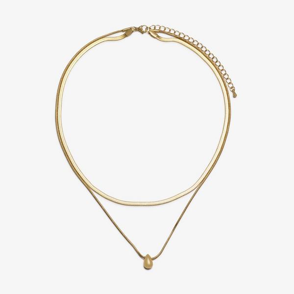 Tear Layer Necklace — Gold