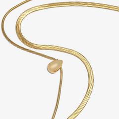Tear Layer Necklace — Gold 2